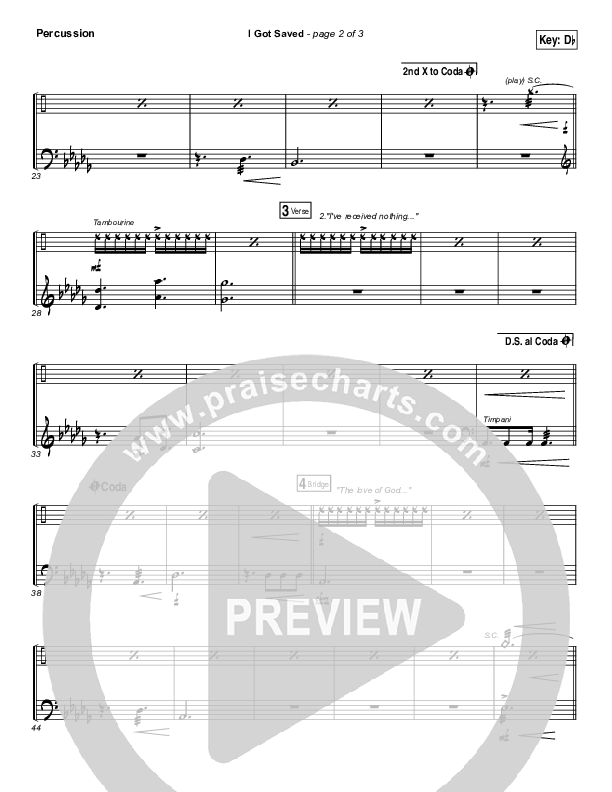 I Got Saved Percussion (Corey Voss / Crystal Yates)