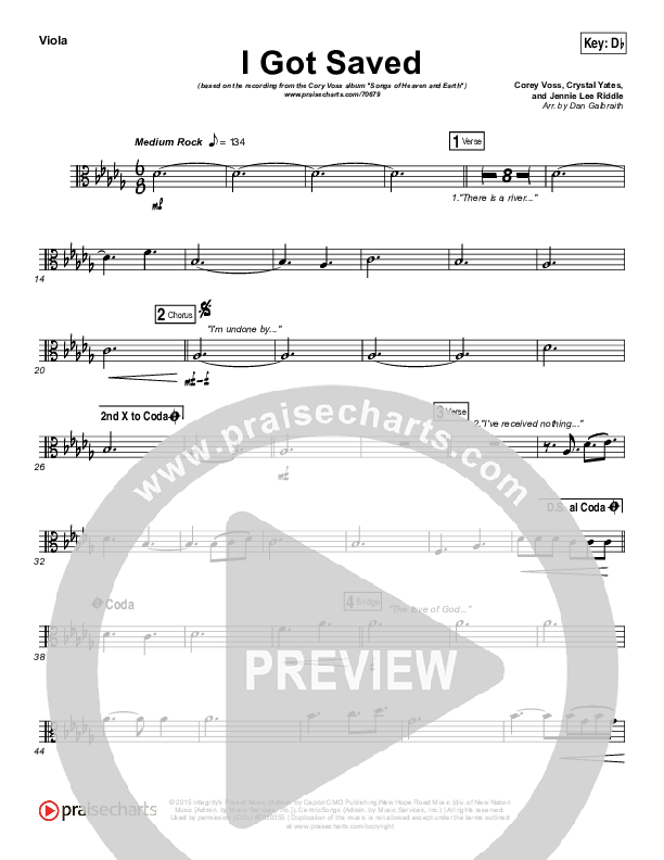 I Got Saved Viola (Corey Voss / Crystal Yates)