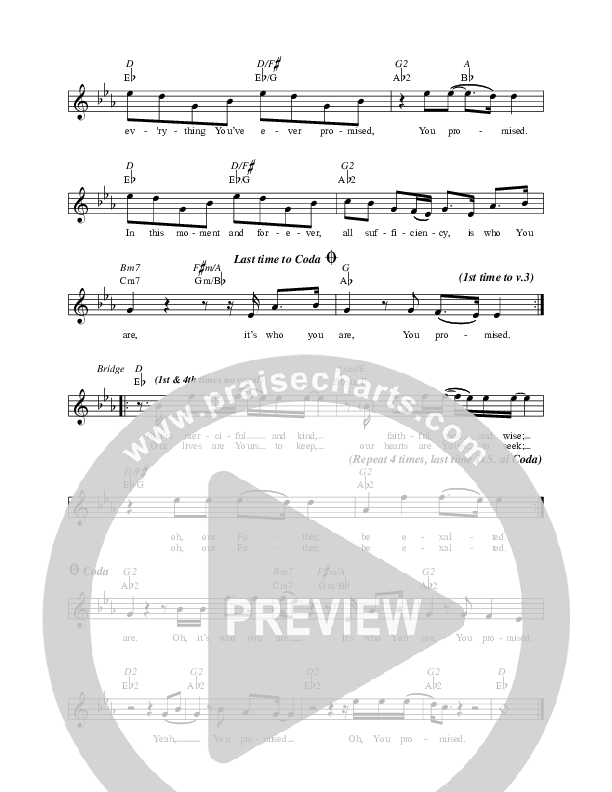 You Promised Lead Sheet (Corey Voss)
