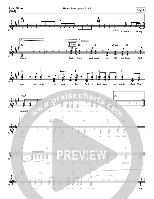 Here I Bow Lead (SAT) (Michael W. Smith)