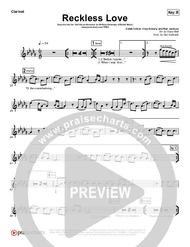 Reckless Love (YouTube) Wind Pack (Steffany Gretzinger)