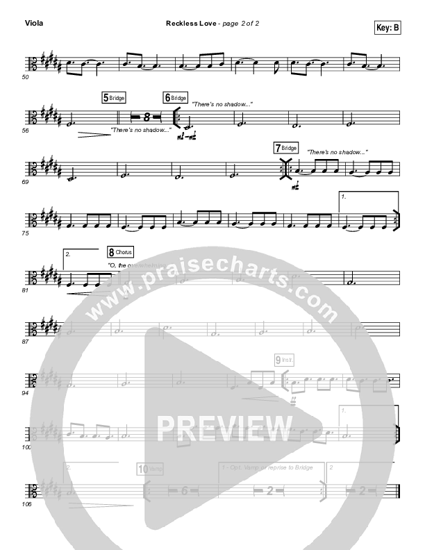 Reckless Love (YouTube) Viola (Steffany Gretzinger)