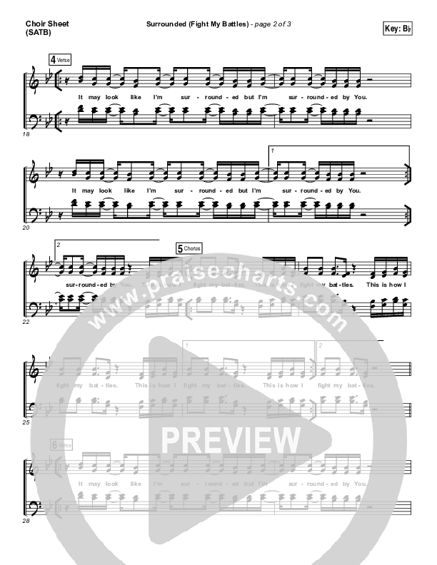 Surrounded (Fight My Battles) Choir Vocals (SATB) (Michael W. Smith)