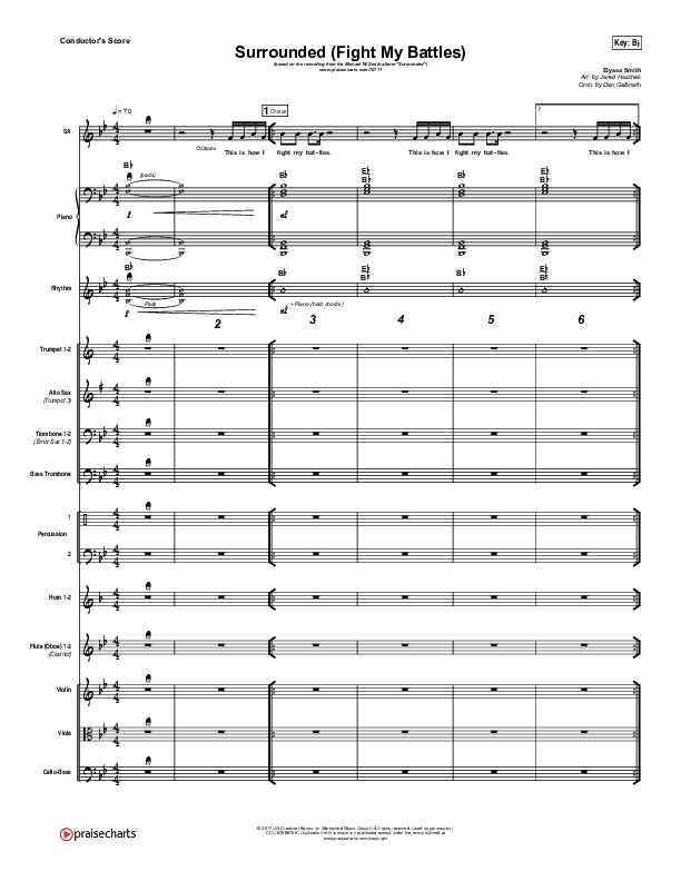 Surrounded (Fight My Battles) Conductor's Score (Michael W. Smith)