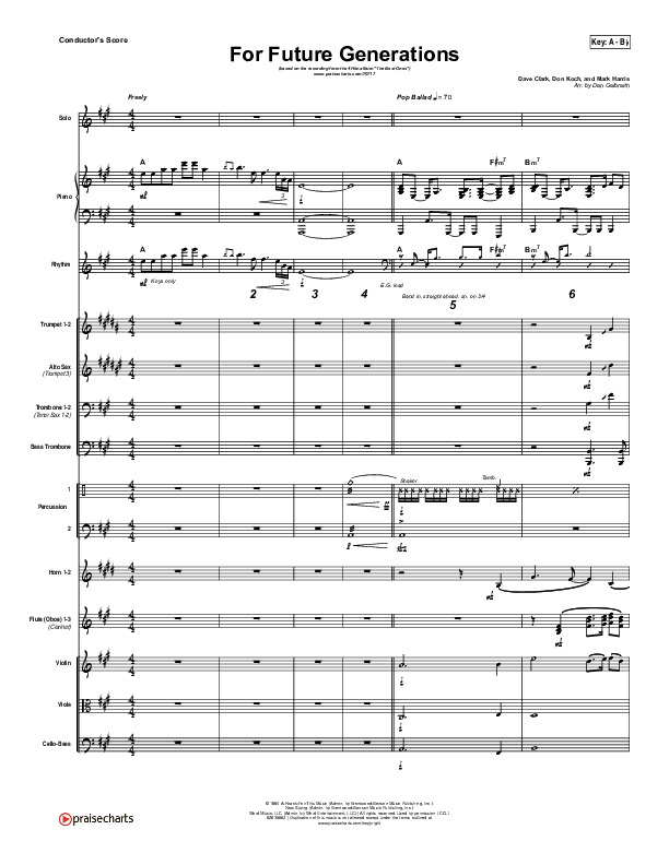 For Future Generations Conductor's Score (4Him)
