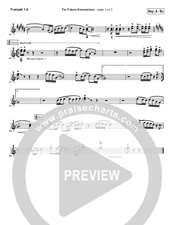 For Future Generations Trumpet 1,2 (4Him)