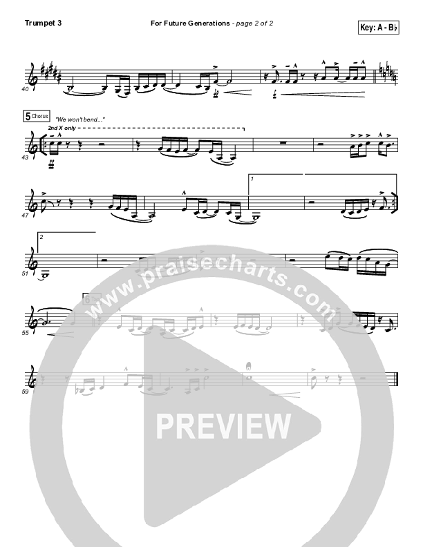 For Future Generations Trumpet 3 (4Him)