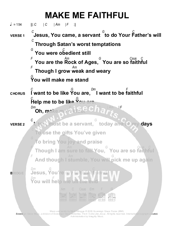 Make Me Faithful Chords & Lyrics (Next)