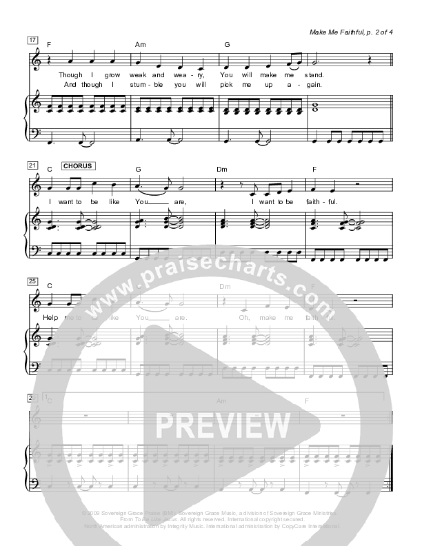 Make Me Faithful Lead & Piano (Next)