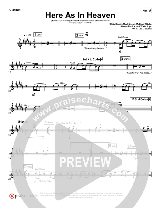 Here As In Heaven Wind Pack (Elevation Collective / Tasha Cobbs Leonard)