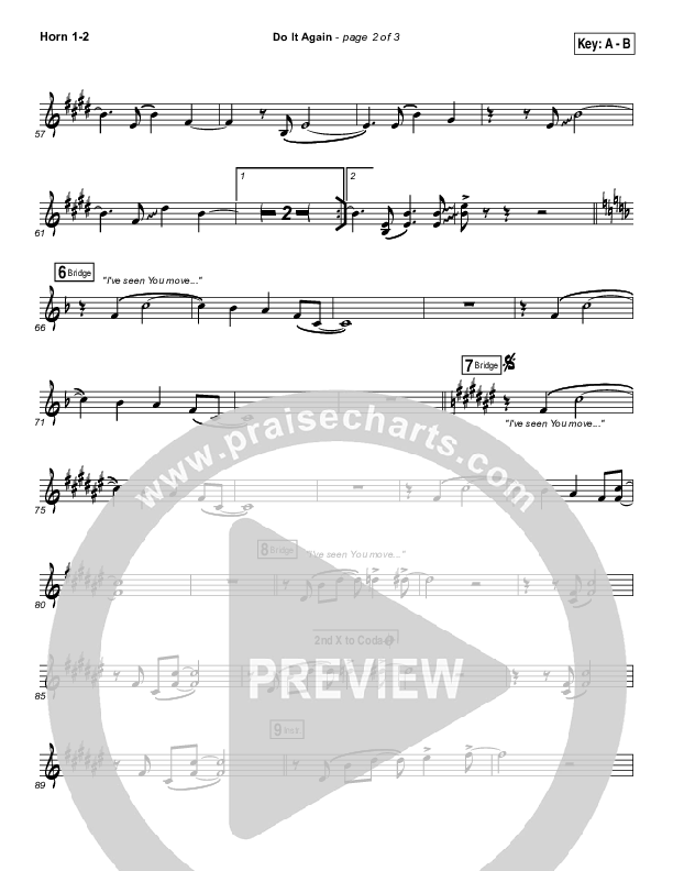 Do It Again French Horn 1/2 (Elevation Collective / Travis Greene / Kierra Sheard)