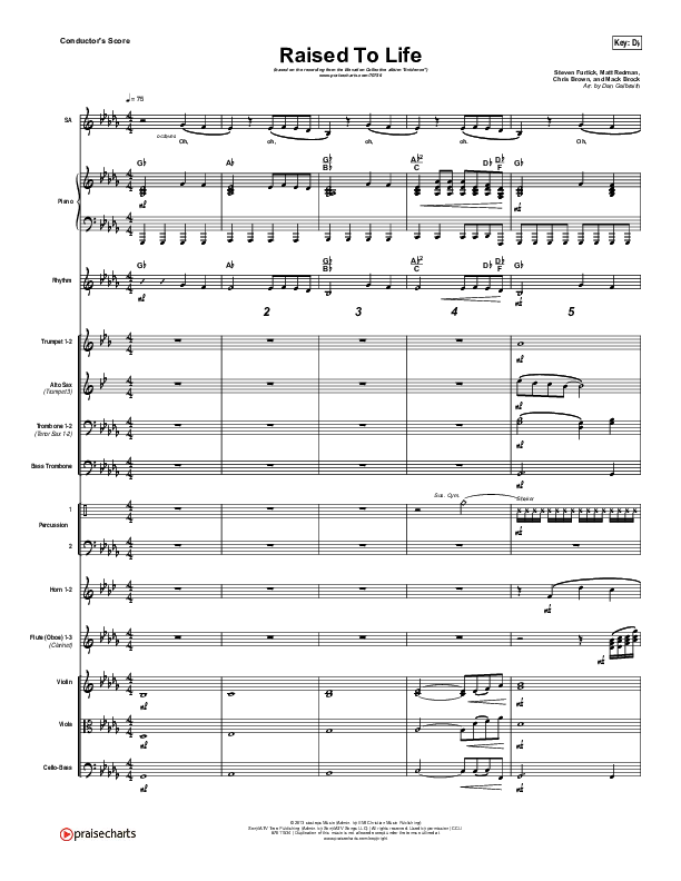 Raised To Life Orchestration (Elevation Collective / The Walls Group)