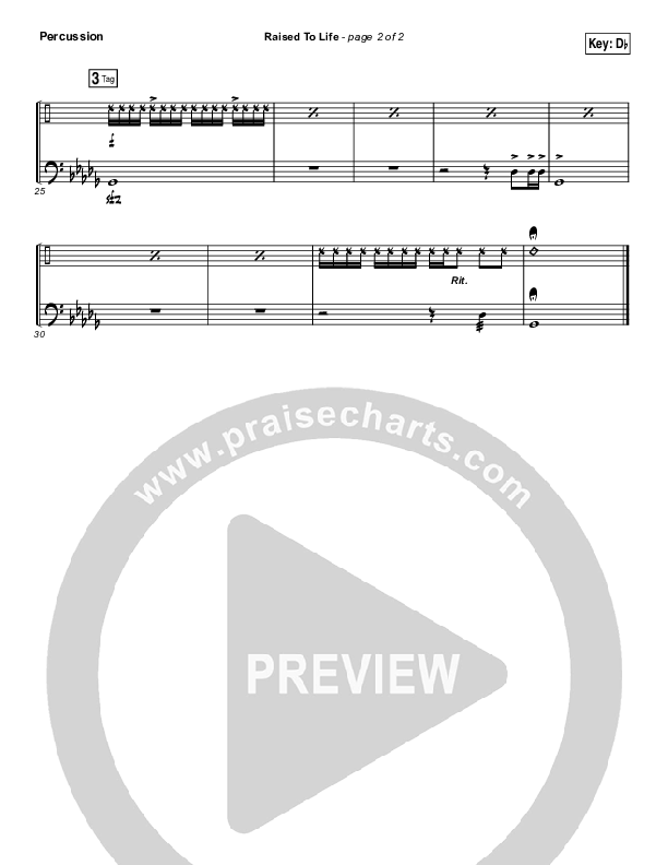 Raised To Life Percussion (Elevation Collective / The Walls Group)