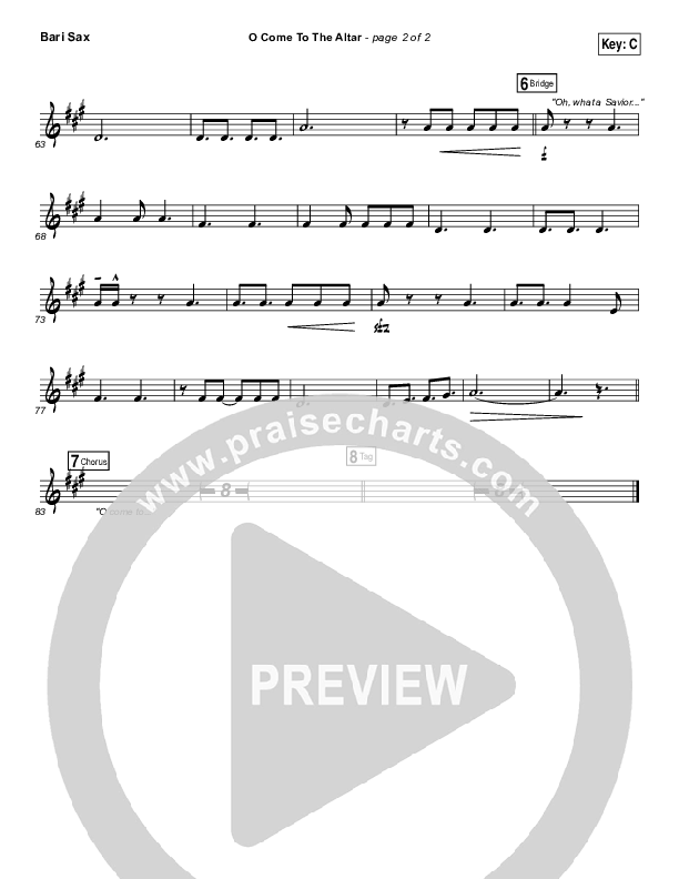 O Come To The Altar Bari Sax (Elevation Collective / Chris Brown / Israel Houghton)