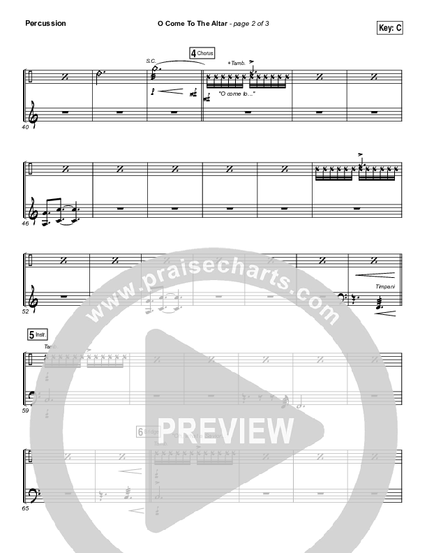 O Come To The Altar Percussion (Elevation Collective / Chris Brown / Israel Houghton)