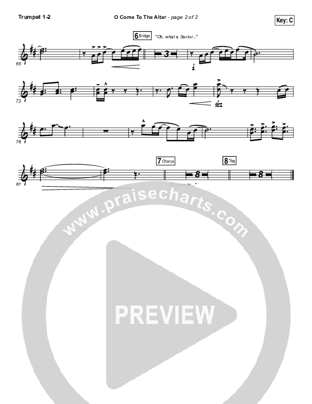 O Come To The Altar Trumpet 1,2 (Elevation Collective / Chris Brown / Israel Houghton)