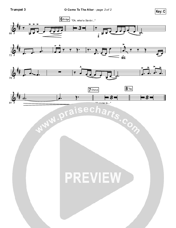 O Come To The Altar Trumpet 3 (Elevation Collective / Chris Brown / Israel Houghton)