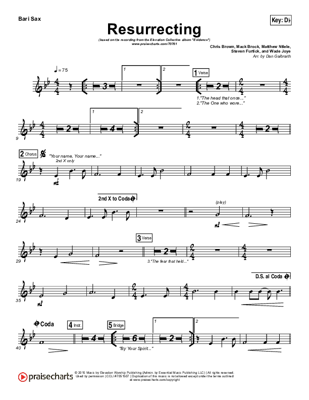 Resurrecting Bari Sax (Elevation Collective / The Walls Group)