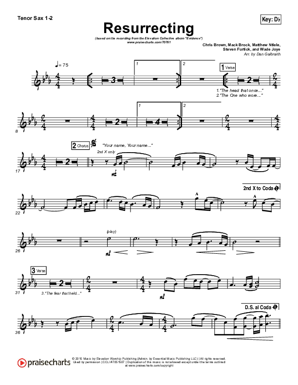 Resurrecting Tenor Sax 1/2 (Elevation Collective / The Walls Group)