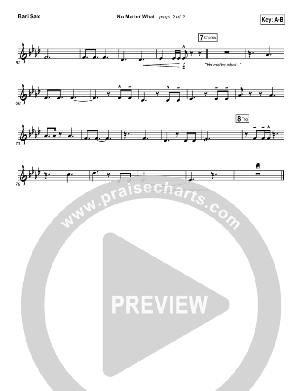 No Matter What Bari Sax (Ryan Stevenson)