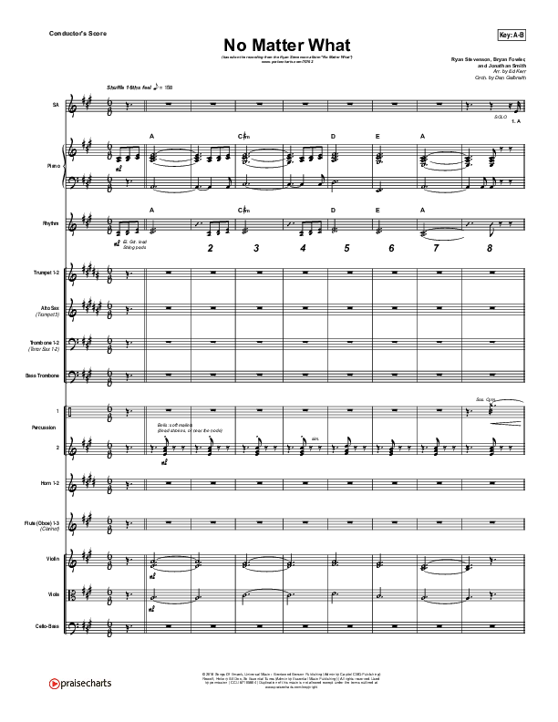 No Matter What Conductor's Score (Ryan Stevenson)