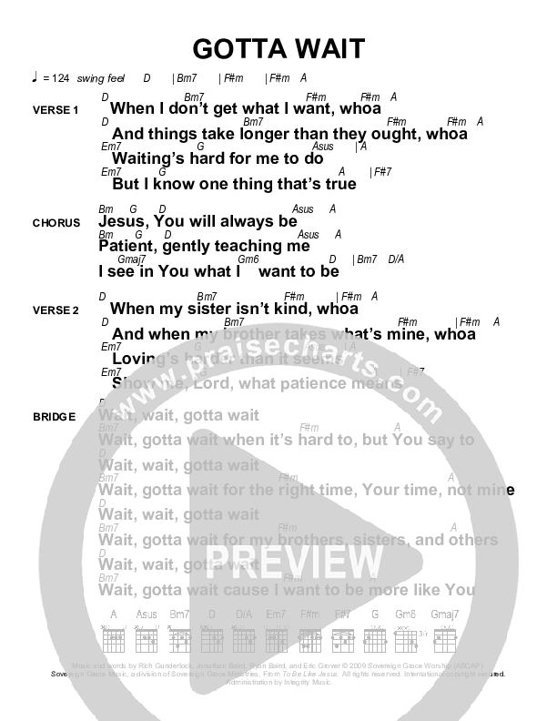 Gotta Wait Chords & Lyrics (Next)