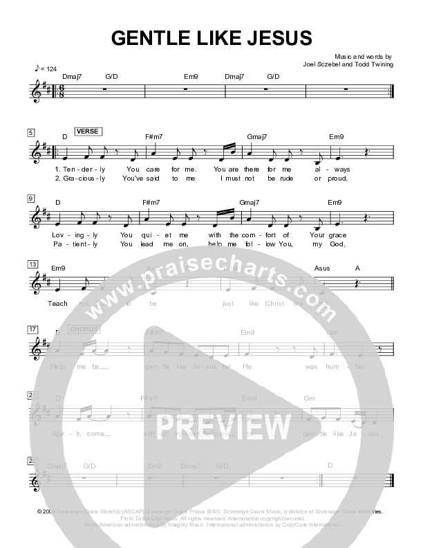 Gentle Like Jesus Lead Sheet (Next)