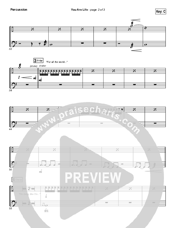 You Are Life Percussion (Hillsong Worship)