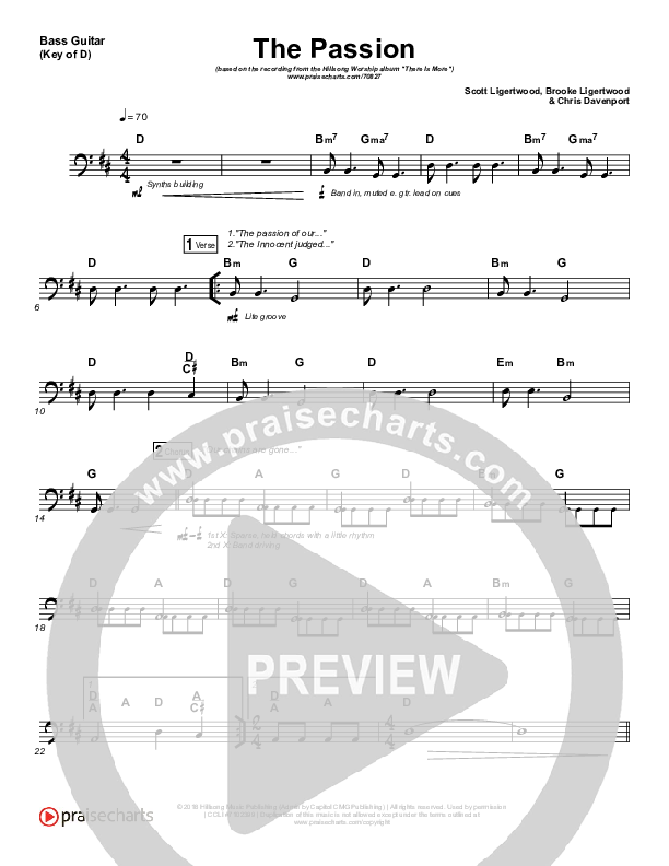 The Passion Bass Guitar (Hillsong Worship)