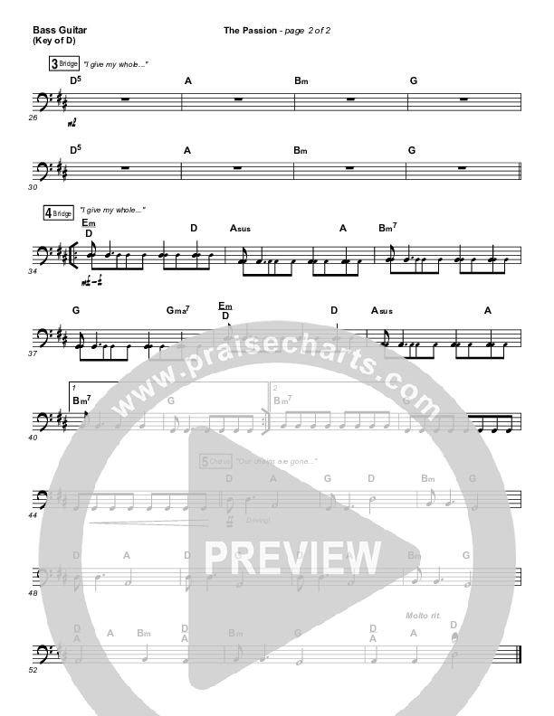 The Passion Bass Guitar (Hillsong Worship)