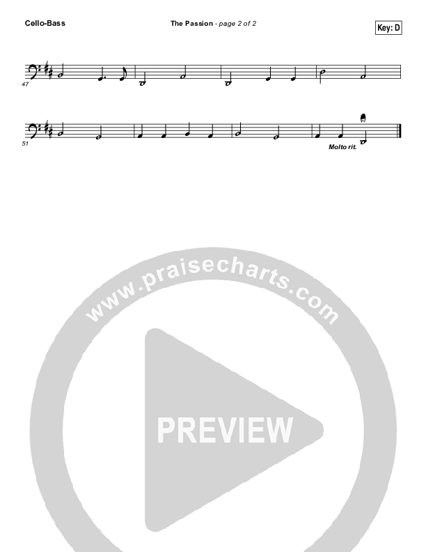 The Passion Cello/Bass (Hillsong Worship)