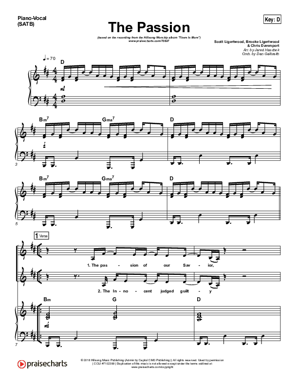 A LIVING SACRIFICE - Worship Lead Sheet (Includes Melody, Lyrics & Chords)