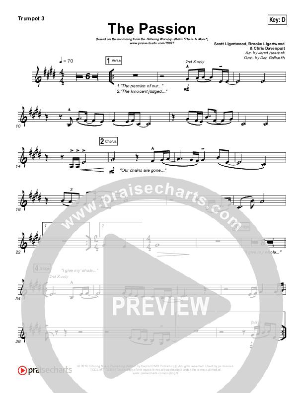The Passion Trumpet 3 (Hillsong Worship)