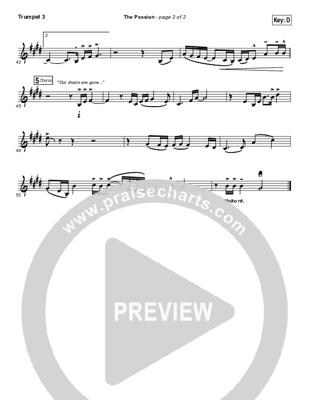 The Passion Trumpet 3 (Hillsong Worship)