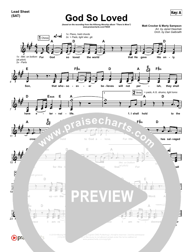 God So Loved Sheet Music Hillsong Worship Praisecharts Take heart (again) is available now. god so loved sheet music hillsong