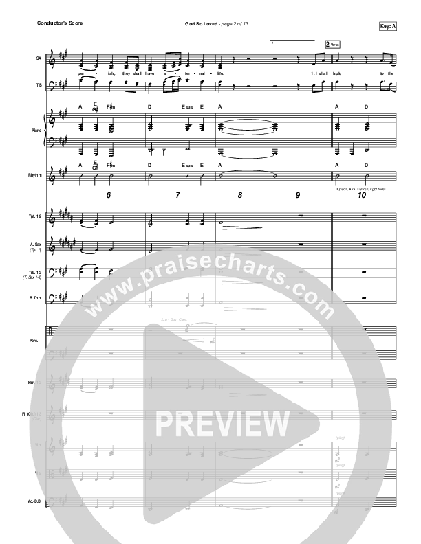 God So Loved Orchestration (Hillsong Worship)