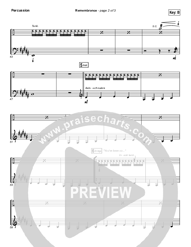 Remembrance Percussion (Hillsong Worship)