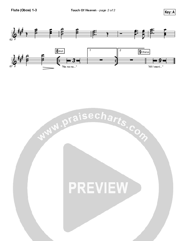 Touch Of Heaven Wind Pack (Hillsong Worship)