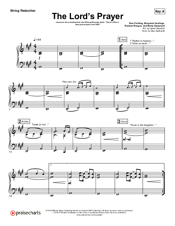 The Lord’s Prayer Synth Strings (Hillsong Worship)