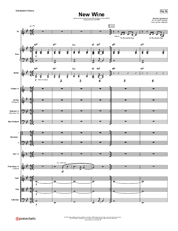 New Wine Orchestration (Hillsong Worship)