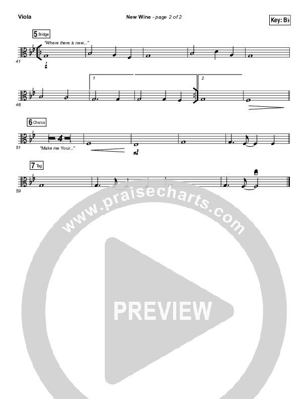 New Wine Viola (Hillsong Worship)