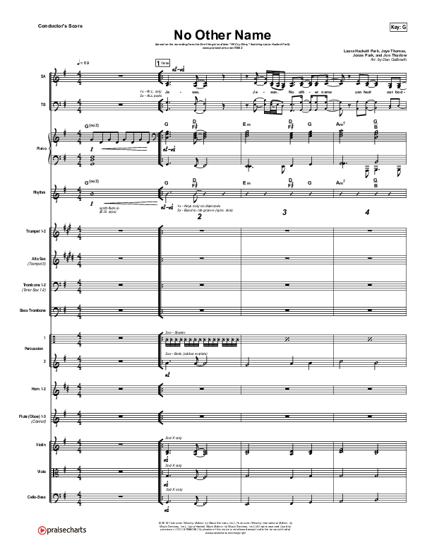 No Other Name Conductor's Score (Laura Hackett Park)