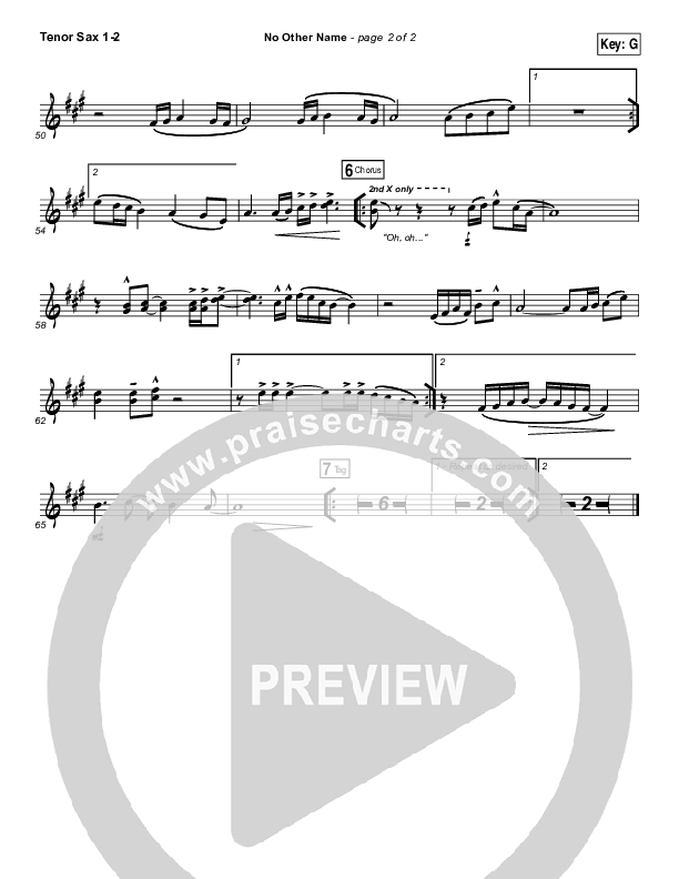 No Other Name Tenor Sax 1/2 (Laura Hackett Park)