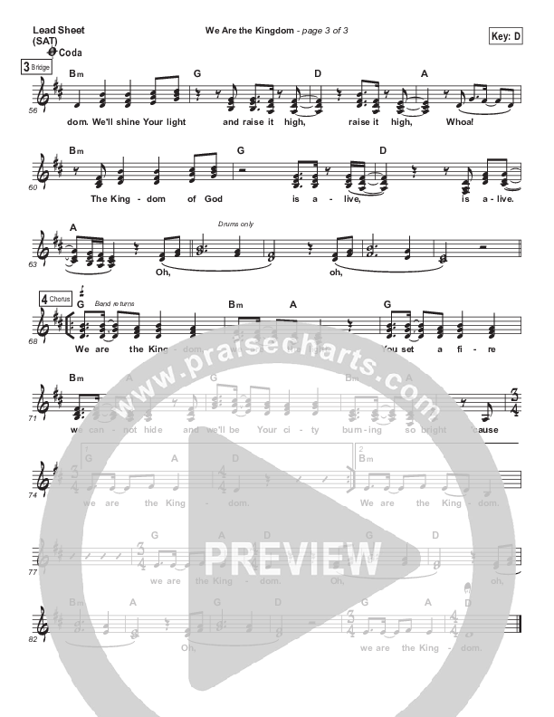 We Are The Kingdom Lead (SAT) (Francesca Battistelli)