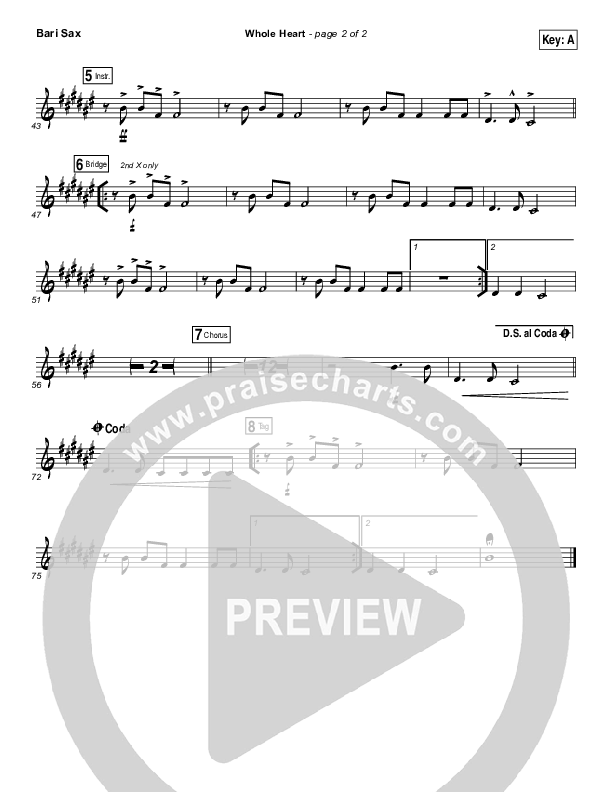 Whole Heart Bari Sax (Passion / Kristian Stanfill)