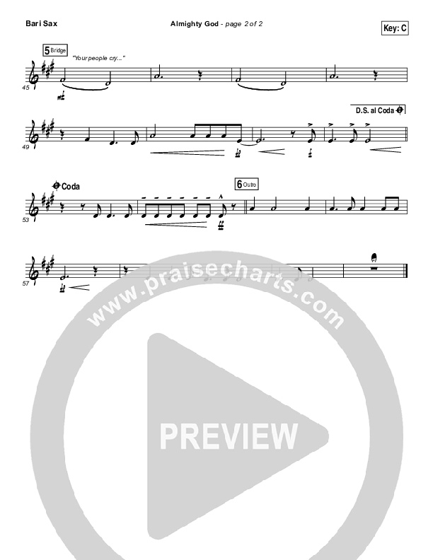 Almighty God Bari Sax (Passion / Sean Curran)