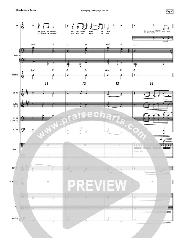 Almighty God Conductor's Score (Passion / Sean Curran)