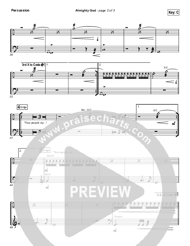 Almighty God Percussion (Passion / Sean Curran)