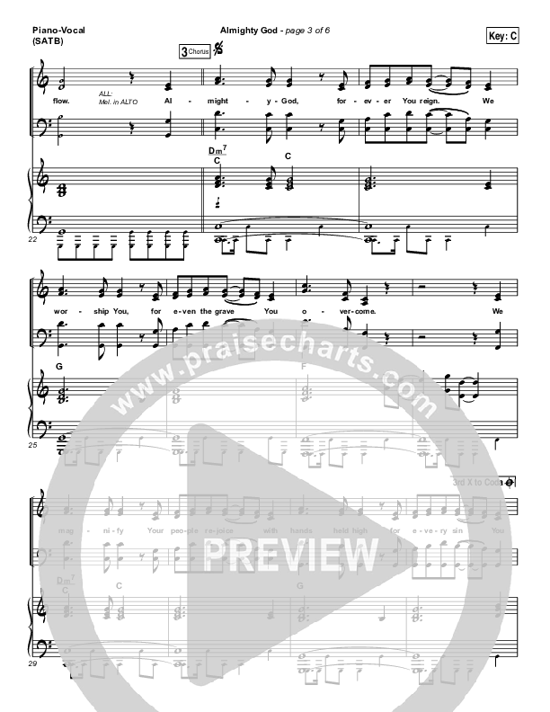 Almighty God Piano/Vocal (SATB) (Passion / Sean Curran)