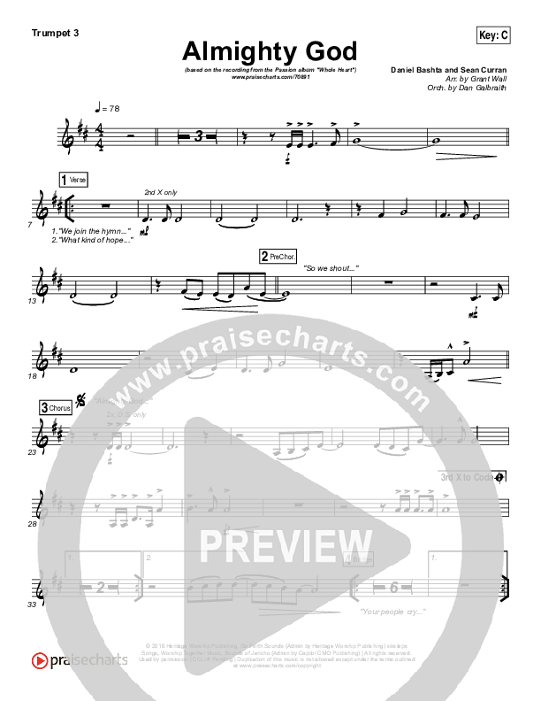 Almighty God Trumpet 3 (Passion / Sean Curran)